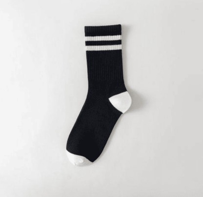 SXCHEN Unisex 5 Pairs Athletic Mid-Calf Socks - Trendy Sport & Casual