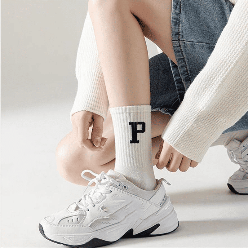 SXCHEN Unisex 5 Pairs Athletic Mid-Calf Socks - Trendy Sport & Casual