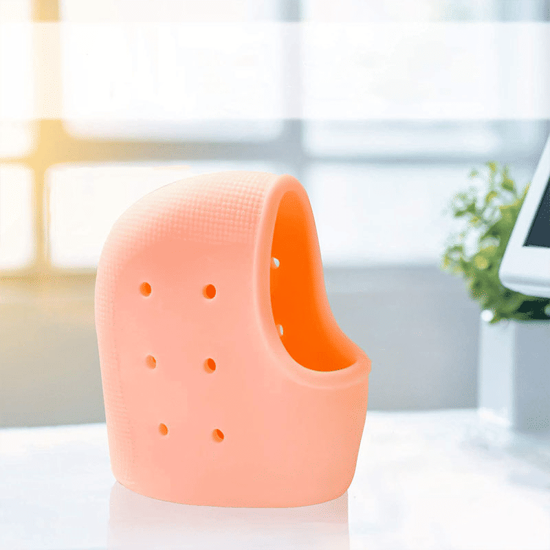 SXCHEN 2 Pairs Silicone Heel Protectors for Dry Cracked Heels & Pain Relief