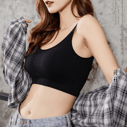 Comfortable Seamless Sports Bra Fitness Yoga Gym Crop Top for Women