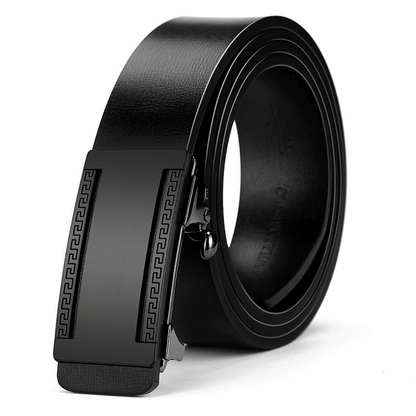 Men's Automatic Buckle PU Leather Belt - Toothless High-Quality Strap for Casual & Business