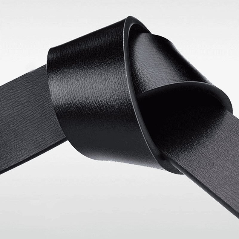 Men's Automatic Buckle PU Leather Belt - Toothless High-Quality Strap for Casual & Business