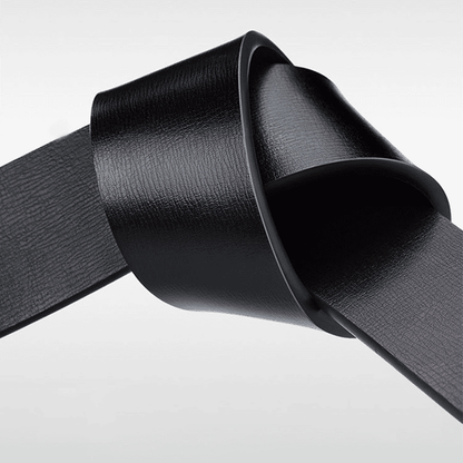 Men's Automatic Buckle PU Leather Belt - Toothless High-Quality Strap for Casual & Business