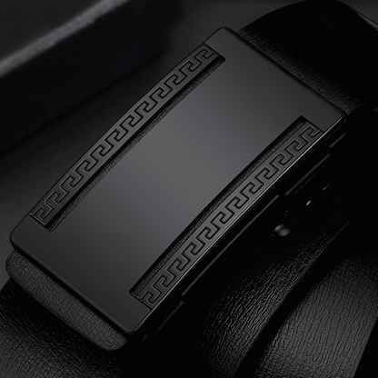 Men's Automatic Buckle PU Leather Belt - Toothless High-Quality Strap for Casual & Business