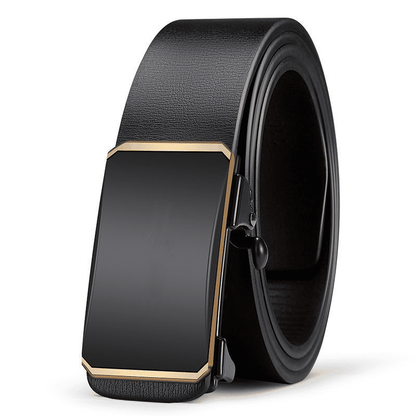 Men's Automatic Buckle PU Leather Belt - Toothless High-Quality Strap for Casual & Business