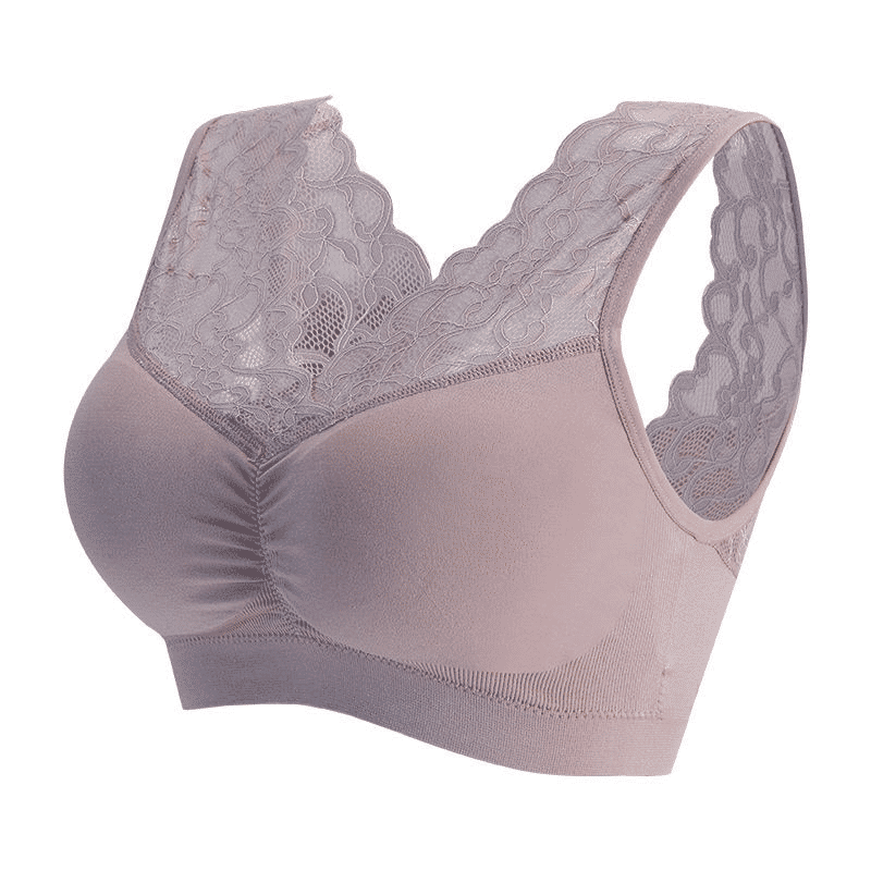 Seamless Wireless Lace Push-Up Bra: Beauty Back, Sports, Yoga, Padded Comfort