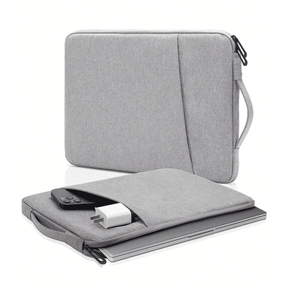 15.6-inch Portable Waterproof Laptop Sleeve: Multi-Layer Protective Liner Bag for Apple & iPad, Gray