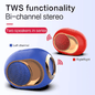 Portable Bluetooth 5.0 Speaker: Deep Bass, 6H Playtime, TF/AUX, 10M Range