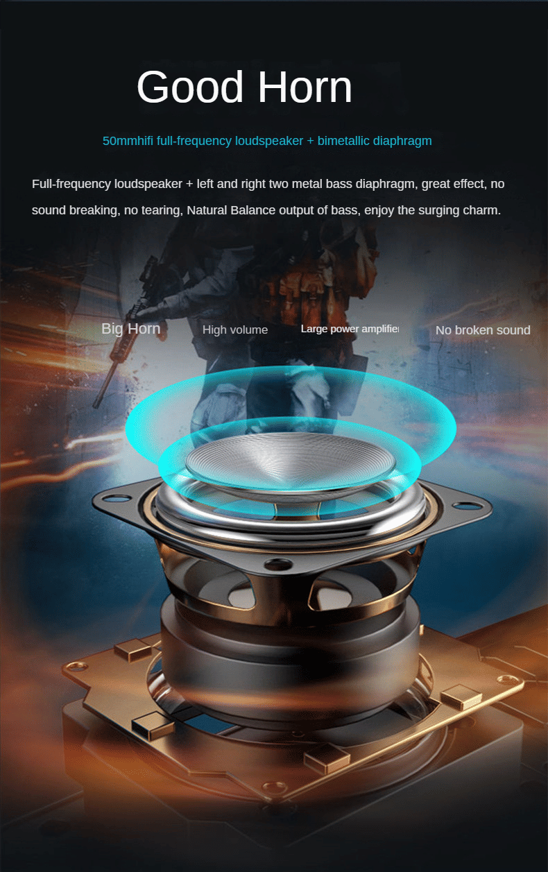 High-Power Portable Bluetooth Speaker: Surround Stereo, Subwoofer Bass, Plugin Card