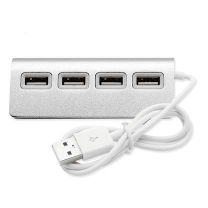 Portable High-Speed 4-Port USB 2.0 Hub for Laptops and Tablets