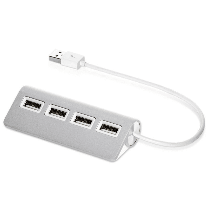 Portable High-Speed 4-Port USB 2.0 Hub for Laptops and Tablets