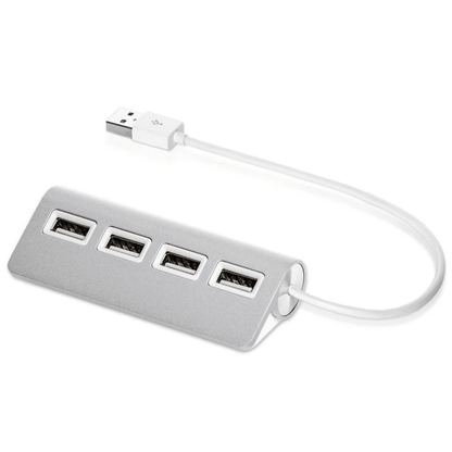 Portable High-Speed 4-Port USB 2.0 Hub for Laptops and Tablets