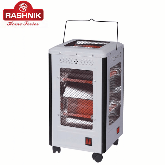Rashnik RN-2634 Halogen Electric Quartz Heater, 4 Heat Levels, Energy Saving