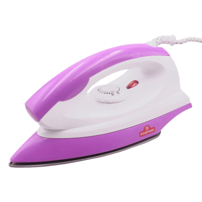 Rashnik RN-702 1200W Electric Dry Iron with Adjustable Thermostat Control - Purple