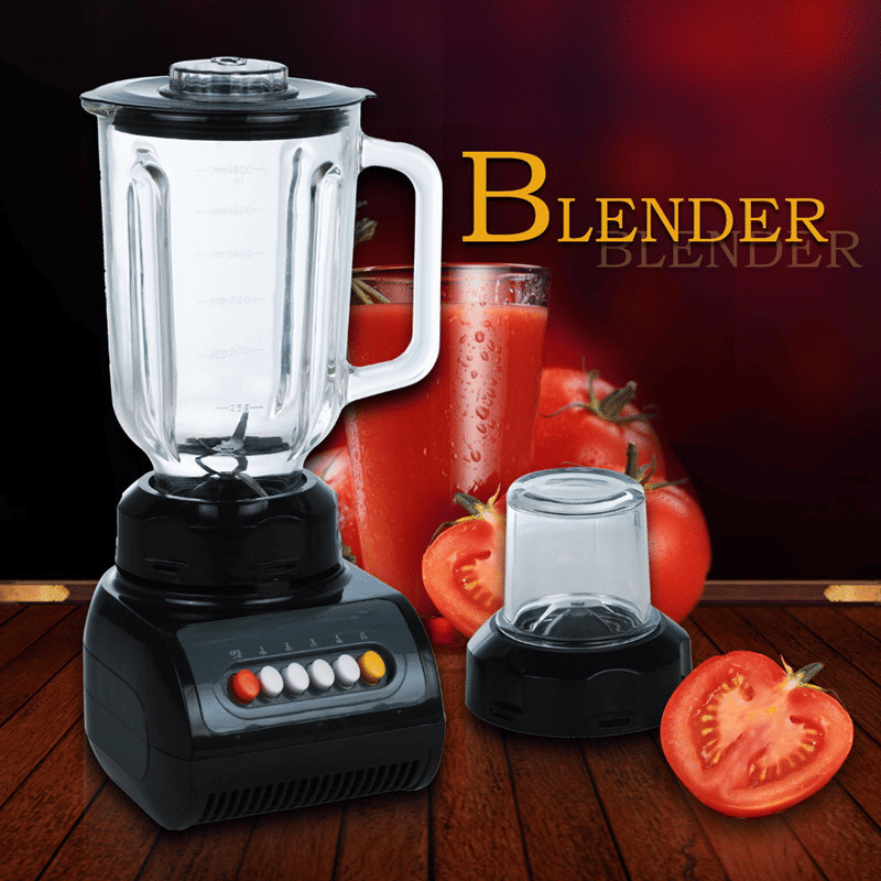 RASHNIK RN-999 1.5L High-Power 2-in-1 Blender Juicer for Home Kitchen