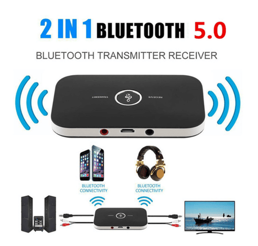 Bluetooth 5.0 Wireless Audio Adapter Transmitter Receiver for TV PC Phone Stereo