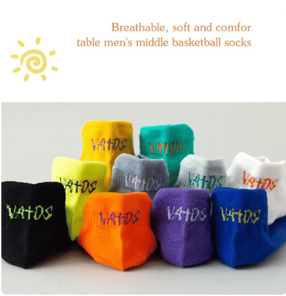 Men's 5-Pair Bright Ankle No-Show Socks: Breathable, Deodorant, Sport & Casual