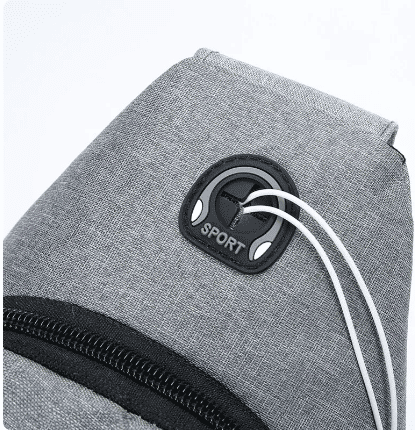 Men's Solid Color Casual Chest Bag - Outdoor Crossbody Sling Pack