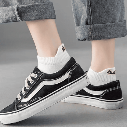 Men's 5-Pair Bright Ankle No-Show Socks: Breathable, Deodorant, Sport & Casual