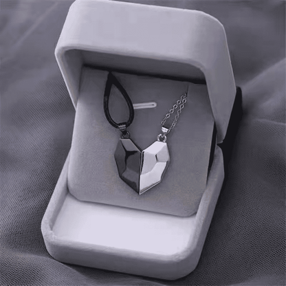 Elegant Couple Heart Initial Choker Necklace Set - Valentine's Day Love Gift