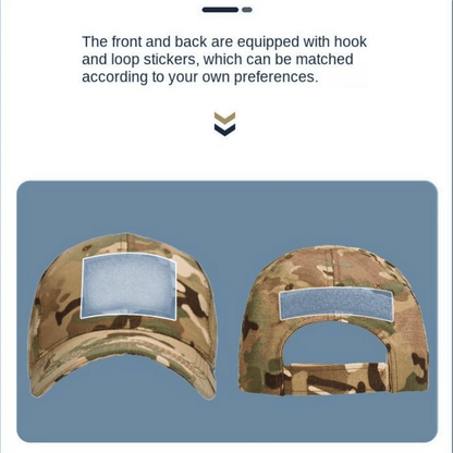 Men's Military Tactical Balaclava Baseball Cap with Full Visor for Outdoor Hunting