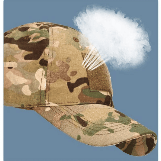 Men's Military Tactical Balaclava Baseball Cap with Full Visor for Outdoor Hunting