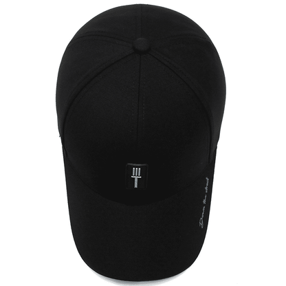 Men's Premium Adjustable Polyester Baseball Cap: Wide Brim, Breathable, Stylish, Outdoor