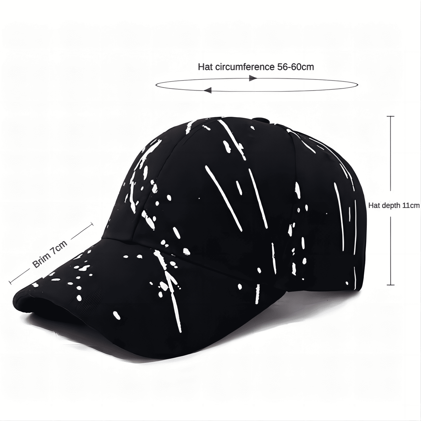 Fashionable Men's Graffiti Hip-Hop Baseball Cap - Adjustable Outdoor Streetwear Hat