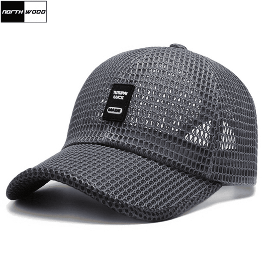 Men's Breathable Mesh Baseball Cap: Summer Dad Hat for Outdoor Fishing