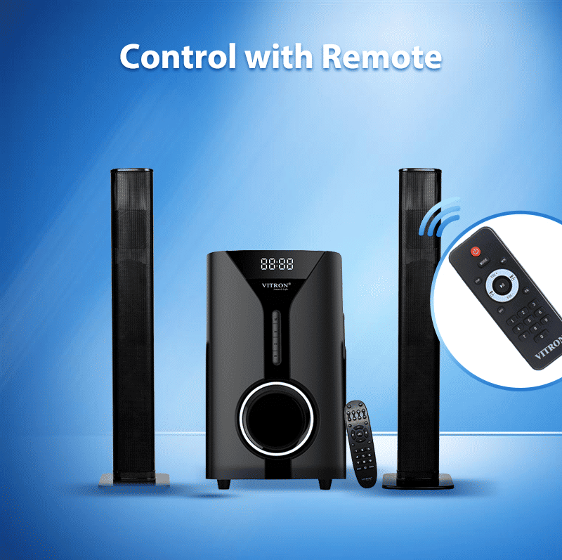 Vitron 9000W Bluetooth Soundbar 2.1CH Multimedia Woofer System V527