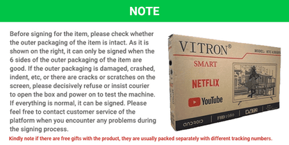 Vitron 32-inch Frameless Smart HD Android 11 TV with Netflix Bluetooth DVB-T2