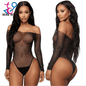 Women's Diamond Bling Bling Elastic Lace Jumpsuit Bodysuit - Sexy Lingerie Outfit