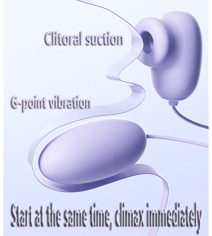 Premium USB Rechargeable Vibrating Egg Massager Set with Suction for Women