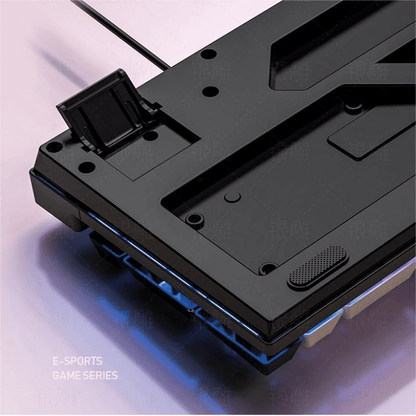 Luminous Wired Gaming Keyboard: Mechanical Feel, Ergonomic Design for Desktop & Laptop