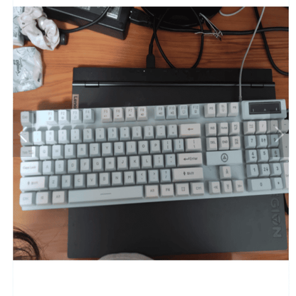 Luminous Wired Gaming Keyboard: Mechanical Feel, Ergonomic Design for Desktop & Laptop