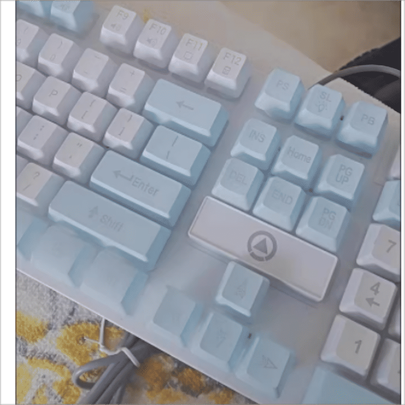 Luminous Wired Gaming Keyboard: Mechanical Feel, Ergonomic Design for Desktop & Laptop