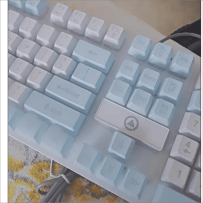 Luminous Wired Gaming Keyboard: Mechanical Feel, Ergonomic Design for Desktop & Laptop