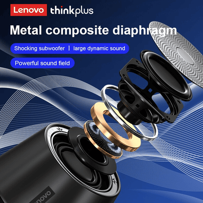 Lenovo Thinkplus K3 Pro Wireless Speaker: BT 5.0, HD Calls, Deep Bass, 1200mAh Battery Portable