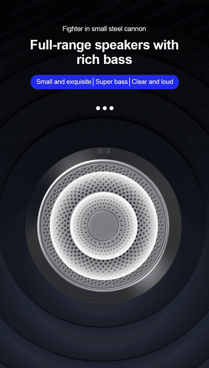 Lenovo Thinkplus K3 Pro Wireless Speaker: BT 5.0, HD Calls, Deep Bass, 1200mAh Battery Portable