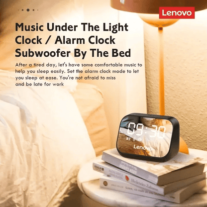 Lenovo ThinkPlus TS13 Portable Wireless Bluetooth Speaker, LED Digital Alarm Clock