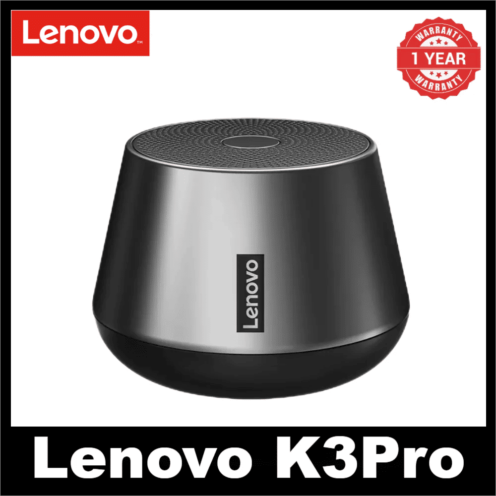 Lenovo Thinkplus K3 Pro Wireless Speaker: BT 5.0, HD Calls, Deep Bass, 1200mAh Battery Portable
