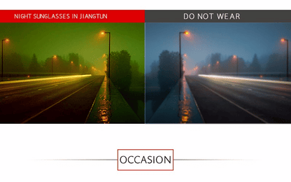 Men's Yellow Lens Anti-Glare Night Driving UV400 Sunglasses Goggles