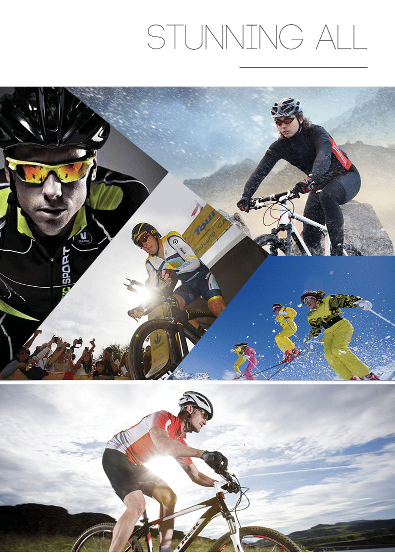 Men's Yellow Lens Anti-Glare Night Driving UV400 Sunglasses Goggles