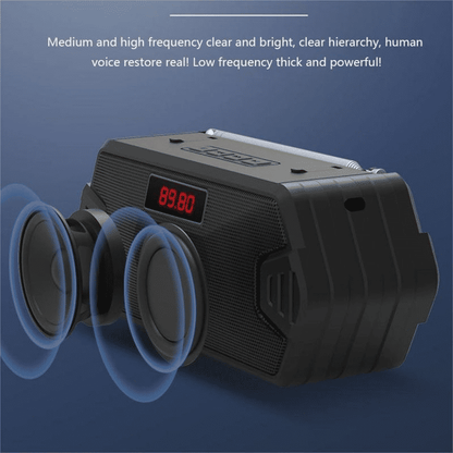 Versatile Portable Bluetooth Speaker: FM Radio, USB, AUX, TF, MP3