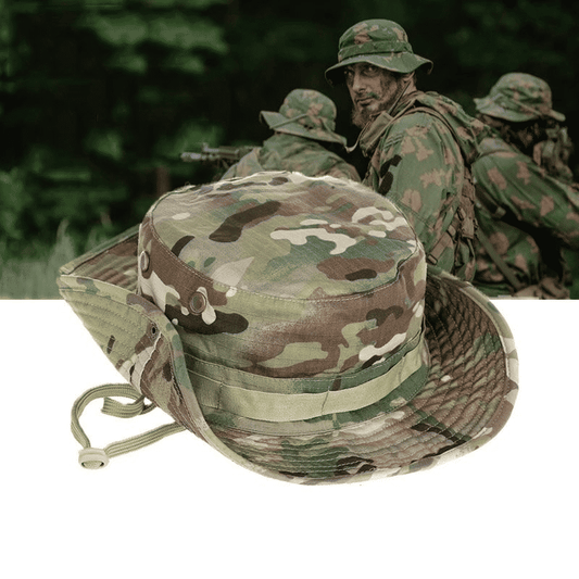 Premium Outdoor Camouflage Bucket Hat - Wide Brim Sun Protection Fishing