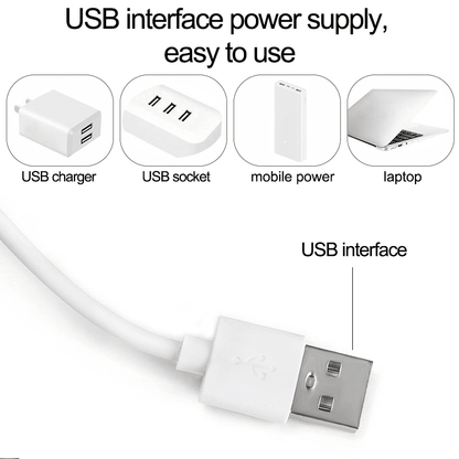 Adjustable 10 LED Vanity Mirror Lights: 3-Color USB Dressing Table Fill Light