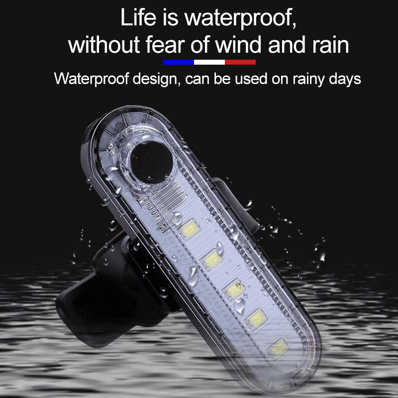 USB Rechargeable Bicycle Headlight Taillight Set - Waterproof LED Cycling Safety Light