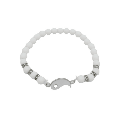 Yin Yang Tai Chi Bagua Natural Stone Beaded Bracelets for Couples & Friends