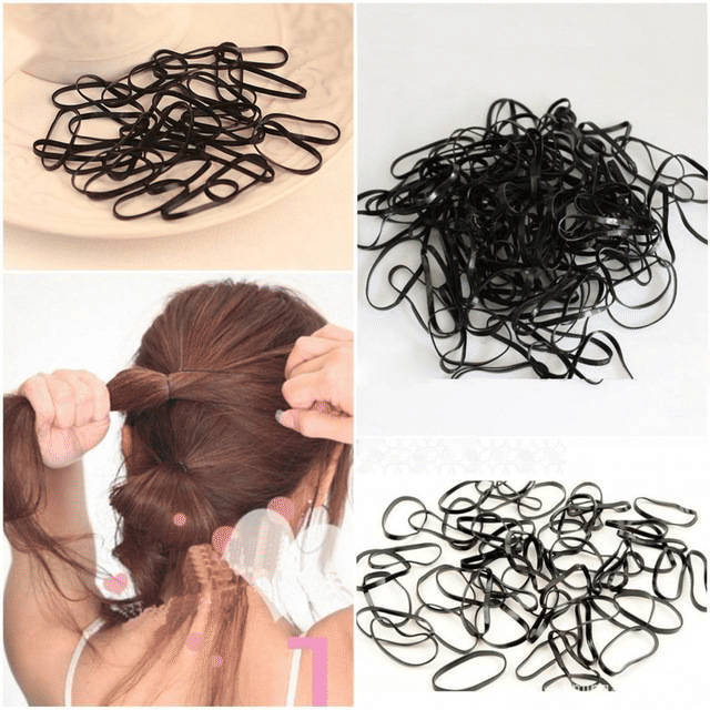 1000 Pcs Colorful Disposable Elastic Hair Bands for Girls, Kids Ponytail Holders