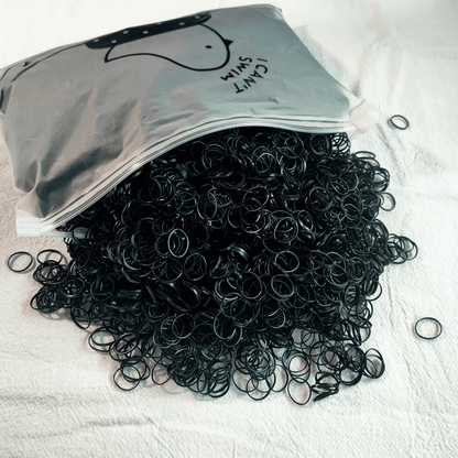 1000 Pcs Colorful Disposable Elastic Hair Bands for Girls, Kids Ponytail Holders